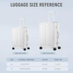 UrbanExplorer 24-Inch Aluminum Frame Luggage with Wheels