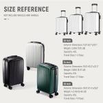 UrbanExplorer 3-Piece Lightweight Spinner Luggage Set