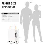 UrbanExplorer 20-Inch Hardshell Carry-On Luggage, White