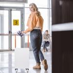 UrbanExplorer 20-Inch Hardshell Carry-On Luggage, White