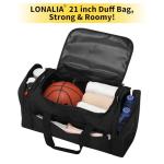 LONALIA 21" Black Duffle Bag for Travel