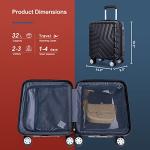 Travelhouse 16 Inch Carry On Hardshell Luggage