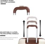 Travelhouse 5-Piece Lightweight Luggage Set with Duffle