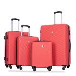 Travelhouse 4 Piece Hardshell Luggage Set with Wheels