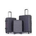 Travelhouse 3-Piece Hardshell Luggage Set - Black