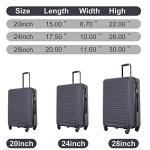 Travelhouse 3-Piece Hardshell Luggage Set - Black