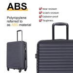 Travelhouse 3-Piece Hardshell Luggage Set - Black