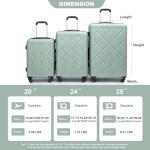 3-Piece Hardside Luggage Set with Packing Cubes