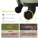 Lightweight Green 3-Piece Hardside Luggage Set