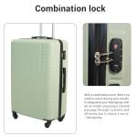 Lightweight Green 3-Piece Hardside Luggage Set