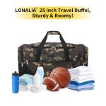 LONALIA 25" Large Camo Travel Duffel Bag
