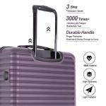 3-Piece Expandable Hardside Luggage Set in Purple
