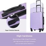 Lightweight Lavender Hardside Carry-On Luggage 20