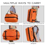60L Waterproof Heavy Duty Duffel Bag Backpack