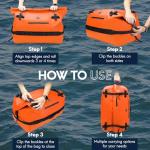 60L Waterproof Heavy Duty Duffel Bag Backpack