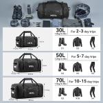 HEETA 50L Waterproof Motorcycle Travel Duffel Bag