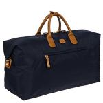 Bric's X-Bag/X-Travel 2.0 Deluxe Overnight Duffel Bag - 22" Luxury Weekender Bag for Women and Men Navy