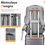 Velaybor 3-Piece Lightweight Spinner Luggage Set, Grey