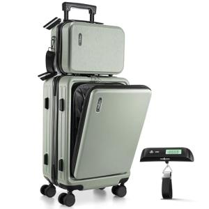 TravelArim 22-Inch Sage Green Carry-On Luggage