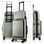 TravelArim 22-Inch Sage Green Carry-On Luggage