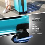 Travelarim Teal Hard Shell Luggage Set - 4 Piece
