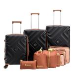 Rosamo 10-Piece Expandable Luggage Set with Spinner Wheels