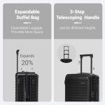 Rosamo 3 Piece Expandable Hard Case Luggage Set