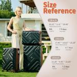 Rosamo 10-Piece Expandable Luggage Set with Spinner Wheels