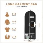 54" Travel Garment Bag with Clear Pockets