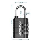 GIVERARE 8-Pack Keyless 3-Digit Luggage Locks
