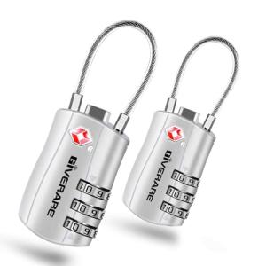 GIVERARE TSA Approved 3-Digit Luggage Locks - 2 Pack