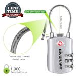 GIVERARE TSA Approved 3-Digit Luggage Locks - 2 Pack