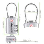 GIVERARE TSA Approved 3-Digit Luggage Locks - 2 Pack