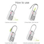 GIVERARE TSA Approved 3-Digit Luggage Locks - 2 Pack