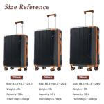Merax 3-Piece Hardshell Spinner Luggage Set
