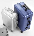 KANGSHILU Aluminum Zipperless Spinner Suitcase 24