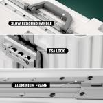 UrbanExplorer 20-Inch Zipperless Carry-On Luggage