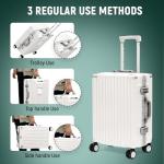 UrbanExplorer 20-Inch Zipperless Carry-On Luggage