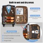 ROPLUS 21-Inch Expandable Softside Carry-On Suitcase