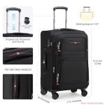 ROPLUS 21-Inch Expandable Softside Carry-On Suitcase