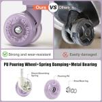 ROPULS 21-Inch Zipperless Hardside Luggage - Purple