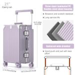 ROPULS 21-Inch Zipperless Hardside Luggage - Purple
