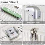 ROPLUS 21-Inch Zipperless Carry-On Luggage