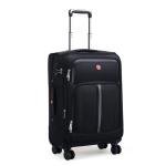 ROPULS Expandable 21-Inch Black Carry-On Suitcase