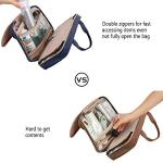 BAGSMART Water-resistant Hanging Toiletry Travel Bag