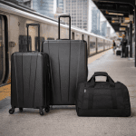 Protege 3-Piece Black Hardside Luggage Set