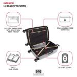 SwissGear 7585 Silver Expandable Hardside Luggage, 23-Inch