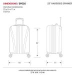 SwissGear 7585 Silver Expandable Hardside Luggage, 23-Inch