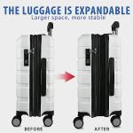 KROSER 20-Inch Expandable Carry-On Luggage with Wheels