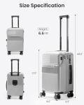 UrbanExplorer 20" Carry-On Luggage with USB Port